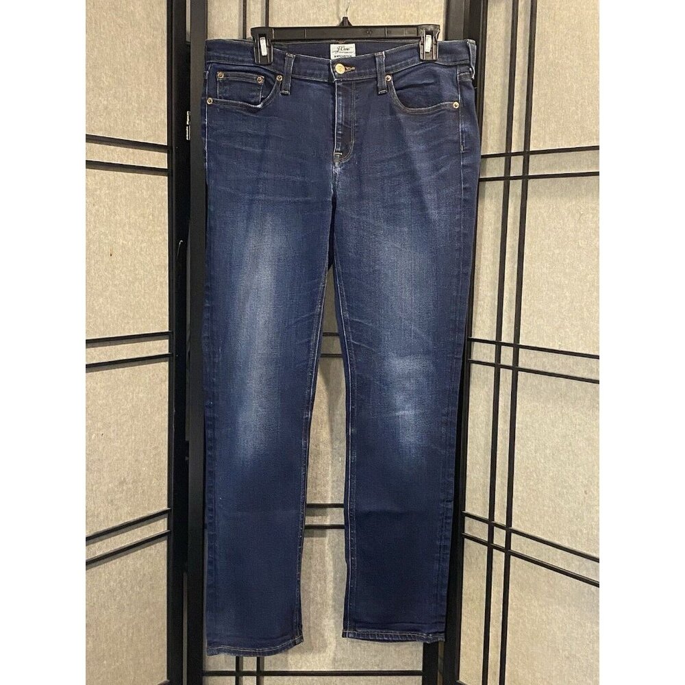 J. Crew Matchstick Size 29 Denim Jeans Medium Wash Mid Rise READ**